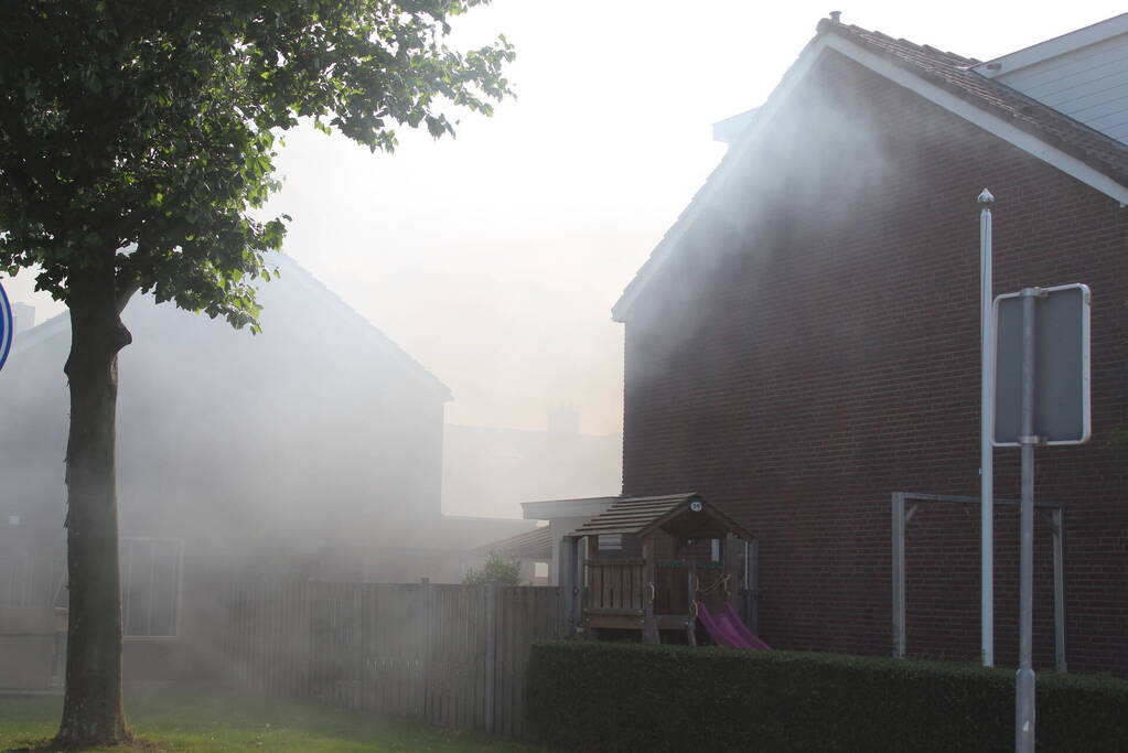 Uitslaande brand in garagebox