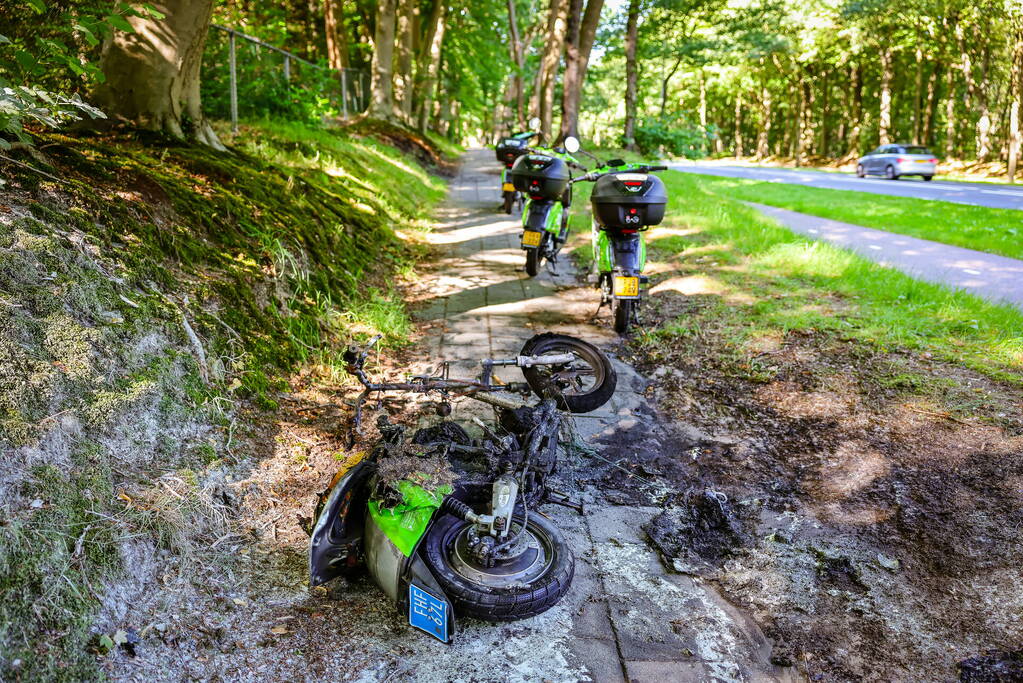 Opnieuw een Go Sharing-deelscooter in de hens