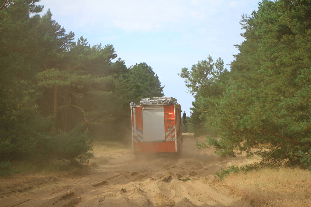 Brand in bosgebied opnieuw geblust