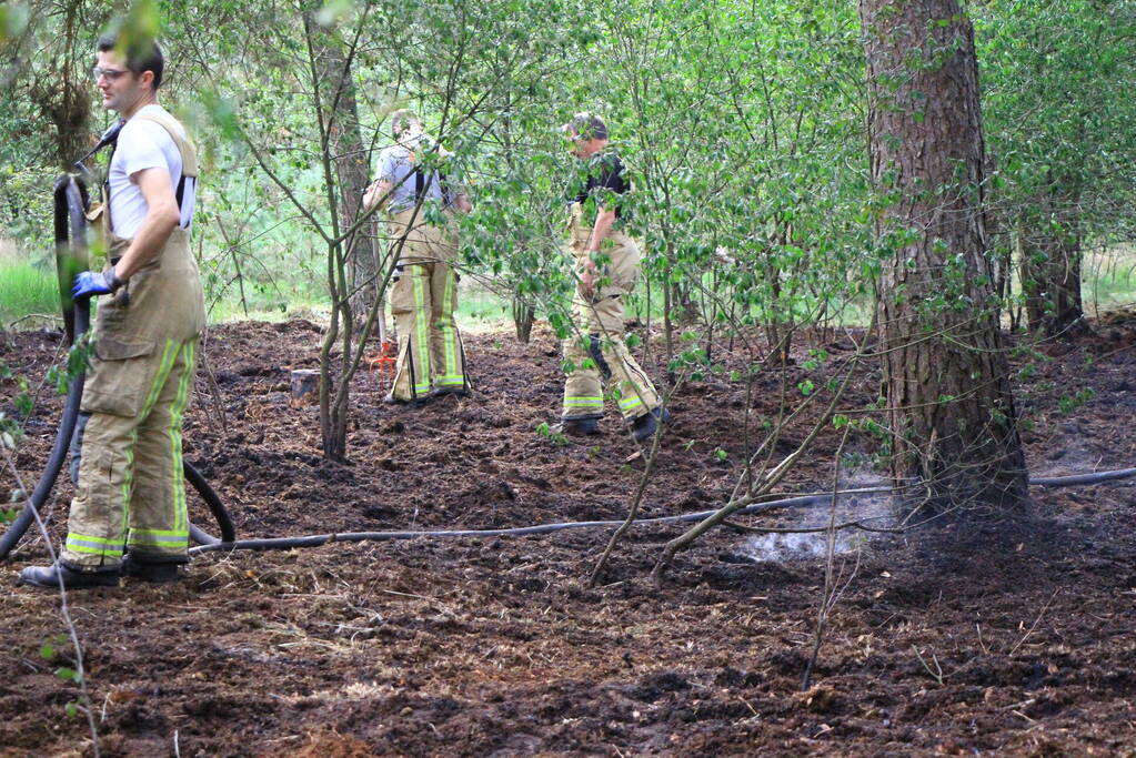Brand in bosgebied opnieuw geblust