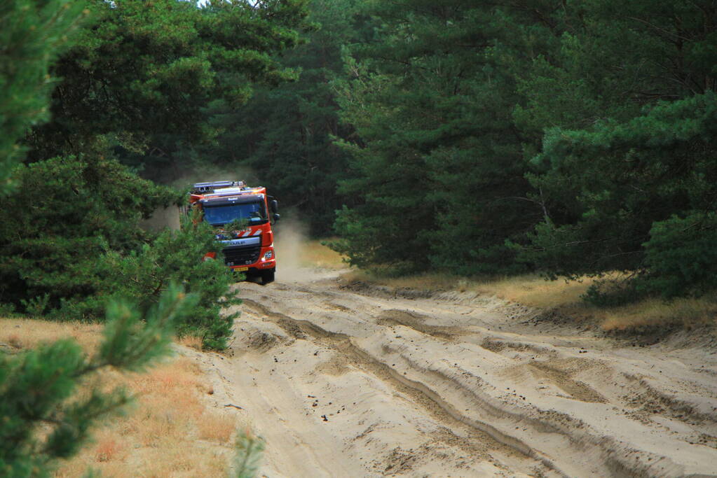 Brand in bosgebied opnieuw geblust