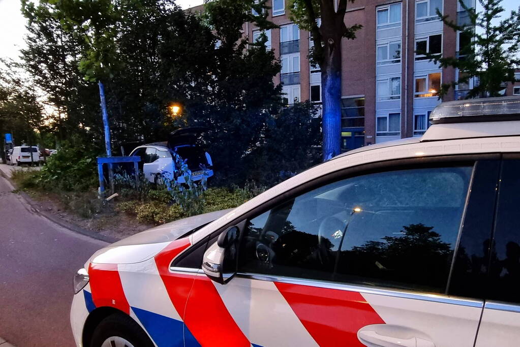 Automobilist vlucht na crash in struiken