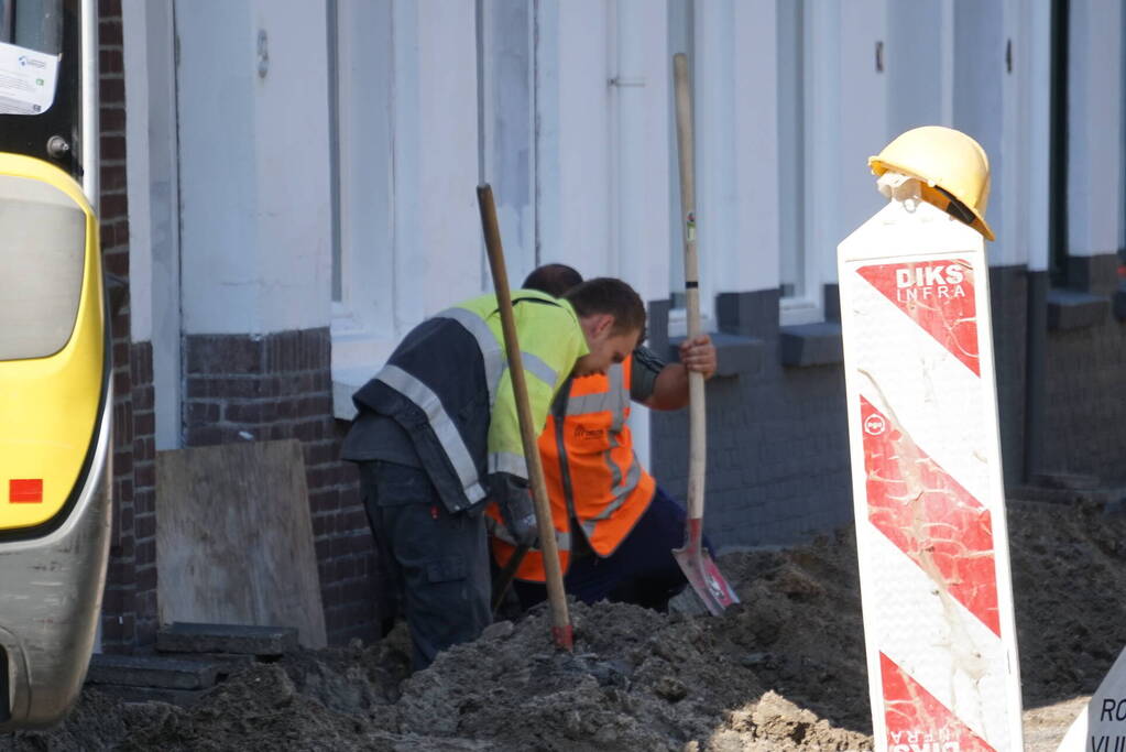 Gasleiding geraakt bij aanleg glasvezel-netwerk