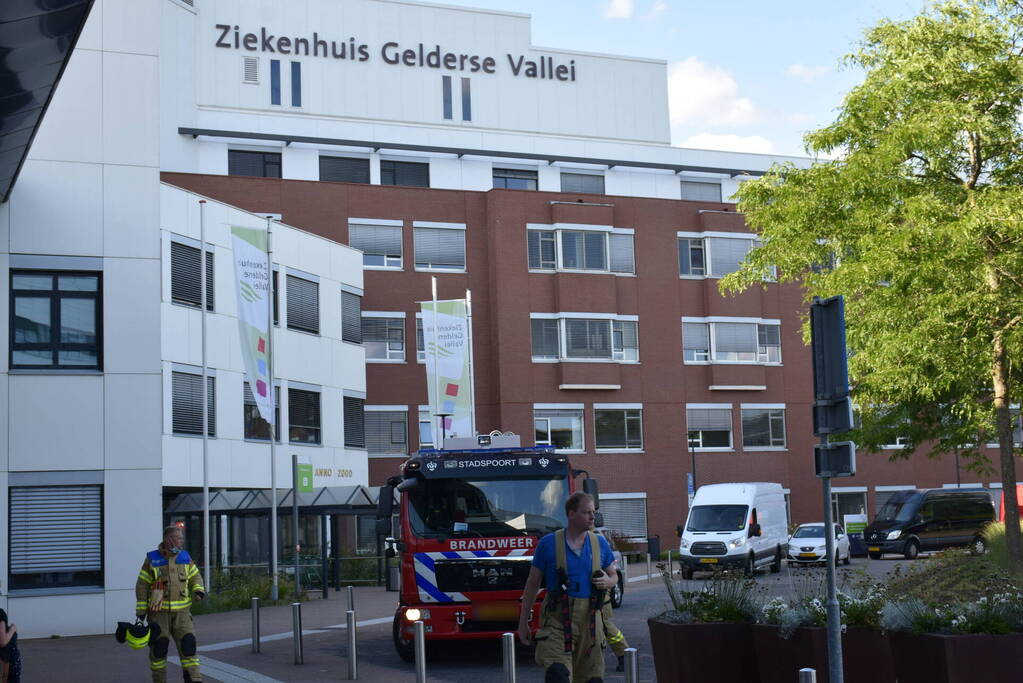 Brandweeroefening Ziekenhuis Gelderse Vallei