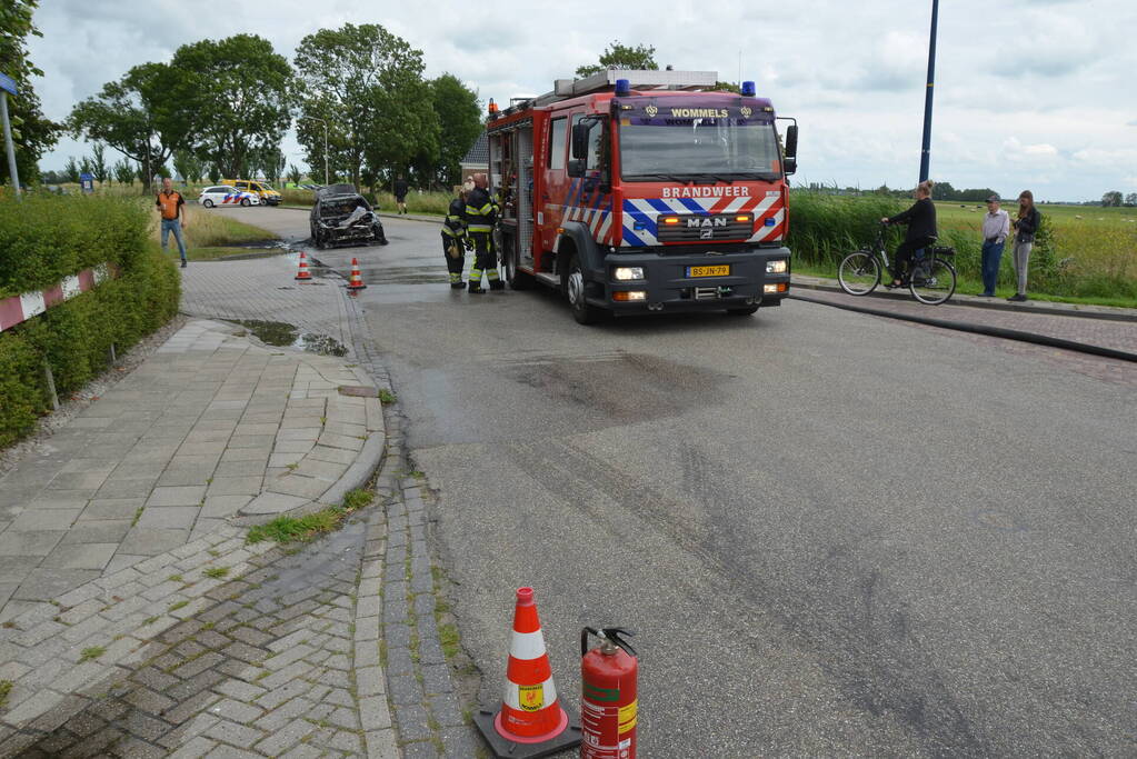 BMW volledig uitgebrand