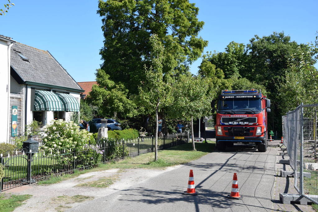 Isolatie vat vlam door wegbranden van verf