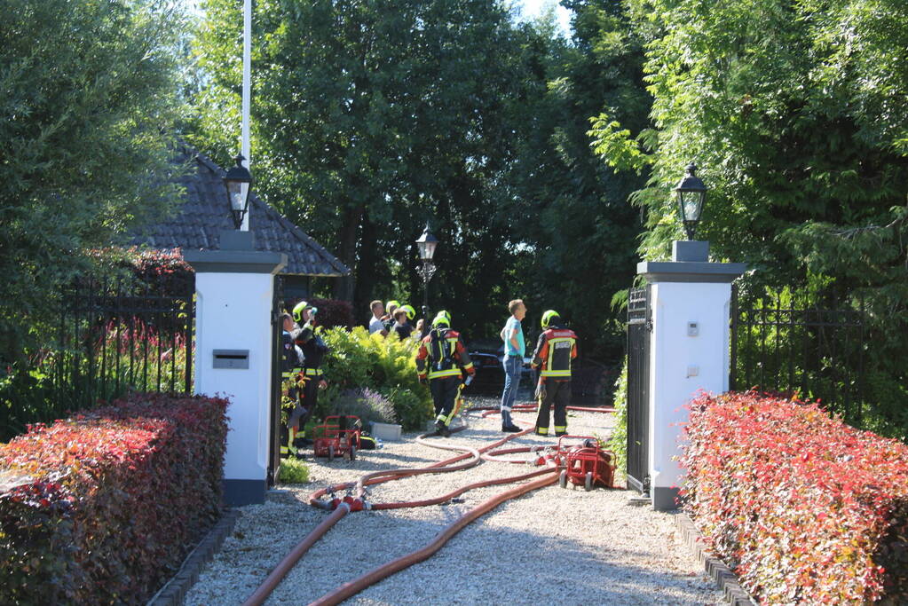 Schuur en camper verwoest vanwege brand
