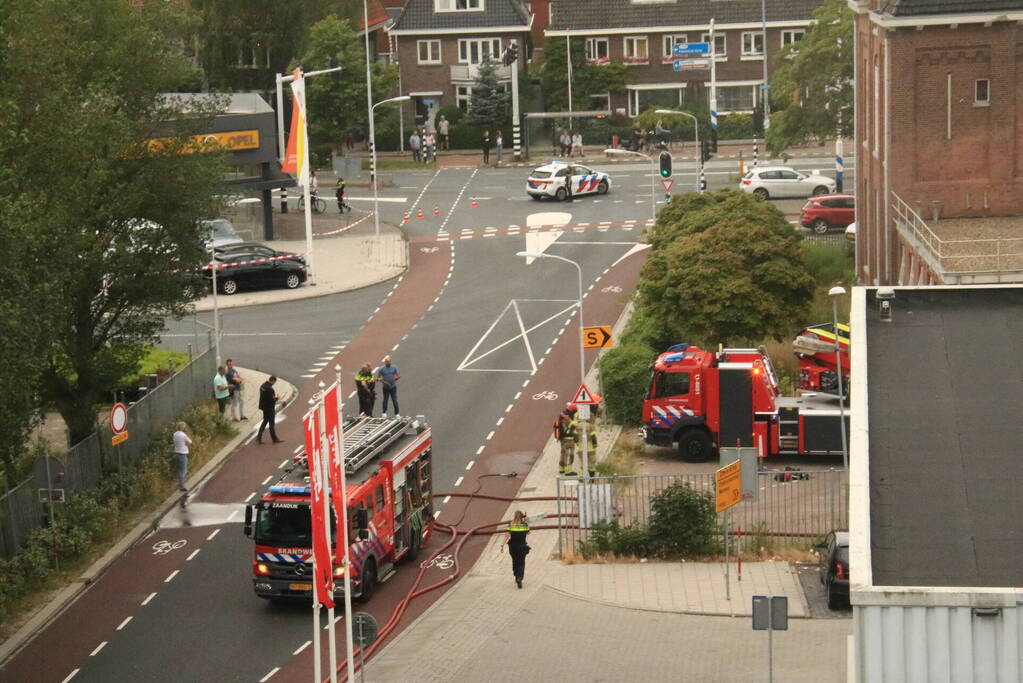 Veel rook bij brand in leegstaand pand