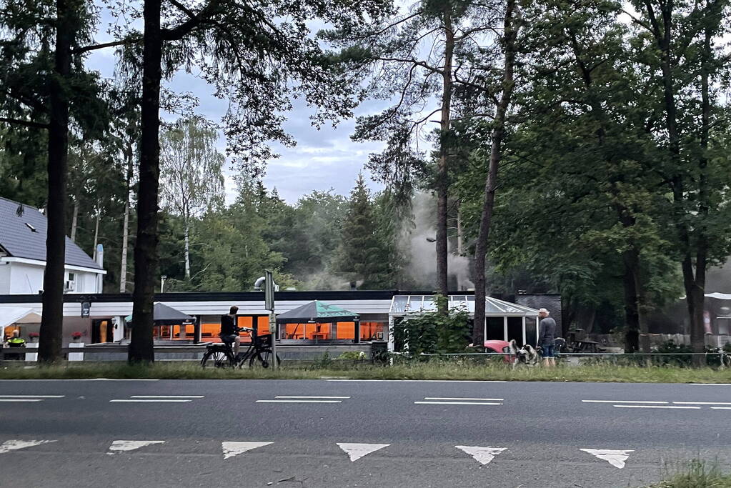 Ontruiming bij brand in restaurant