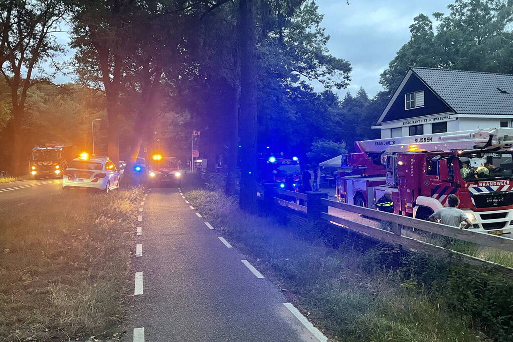 Ontruiming bij brand in restaurant