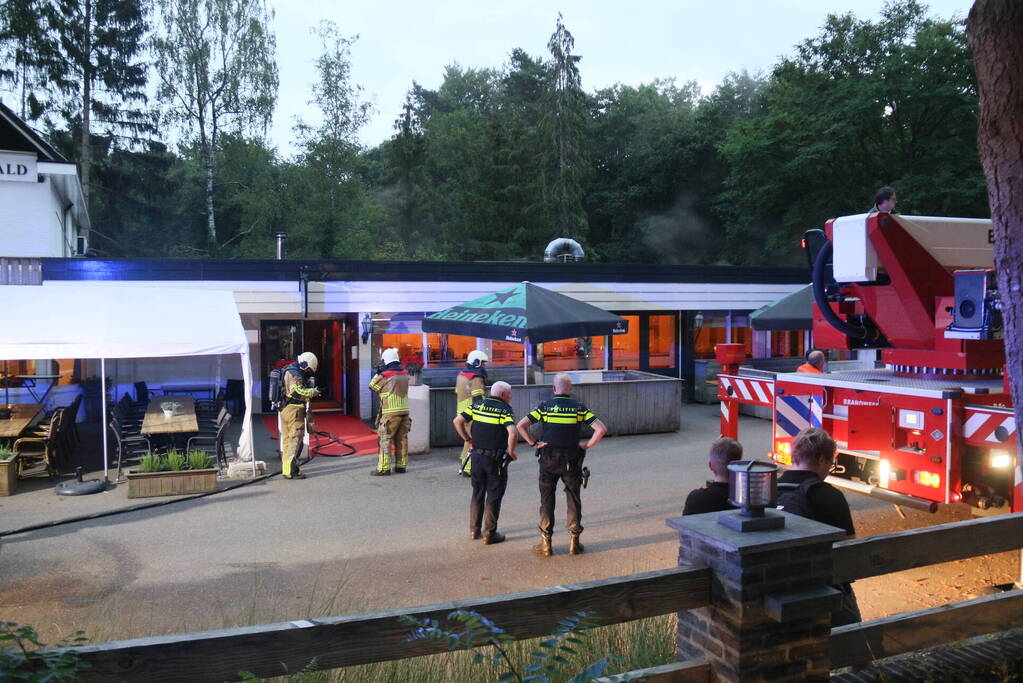 Ontruiming bij brand in restaurant