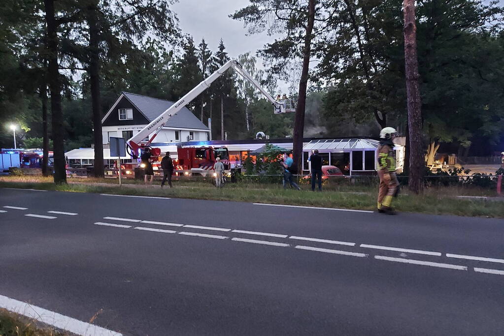 Ontruiming bij brand in restaurant