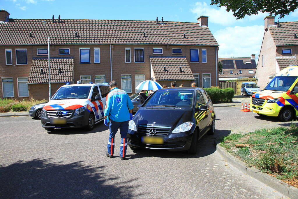 Fietser gewond bij botsing met auto
