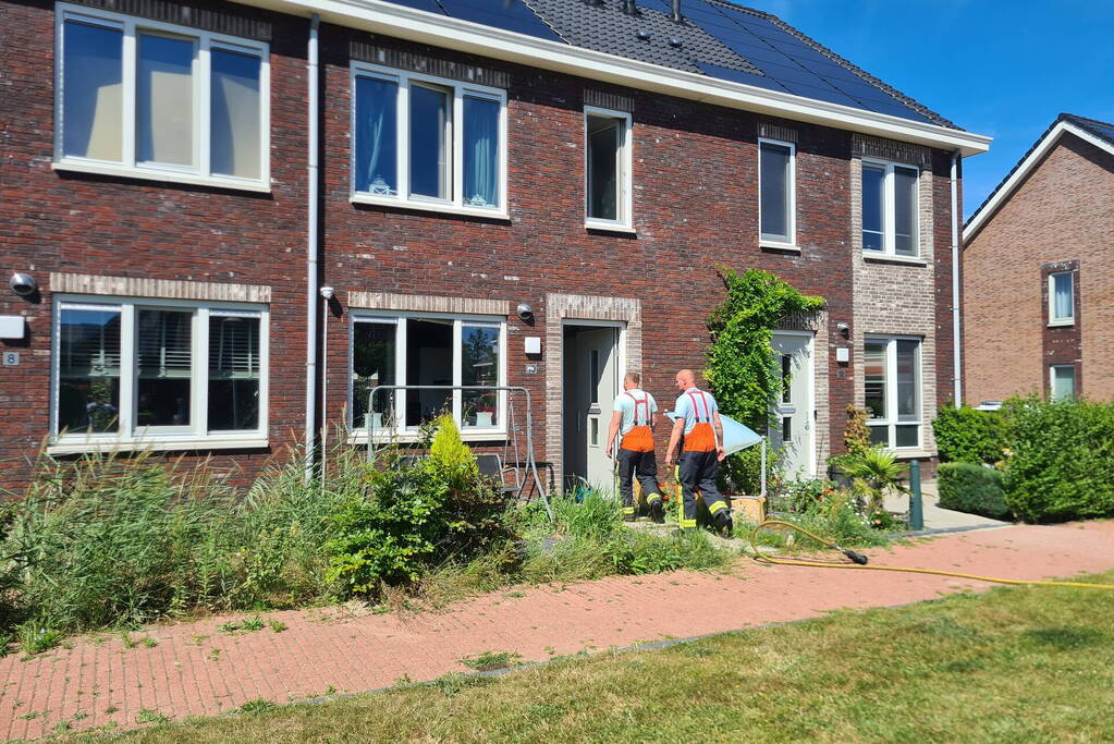 Veel rook bij brand in woning