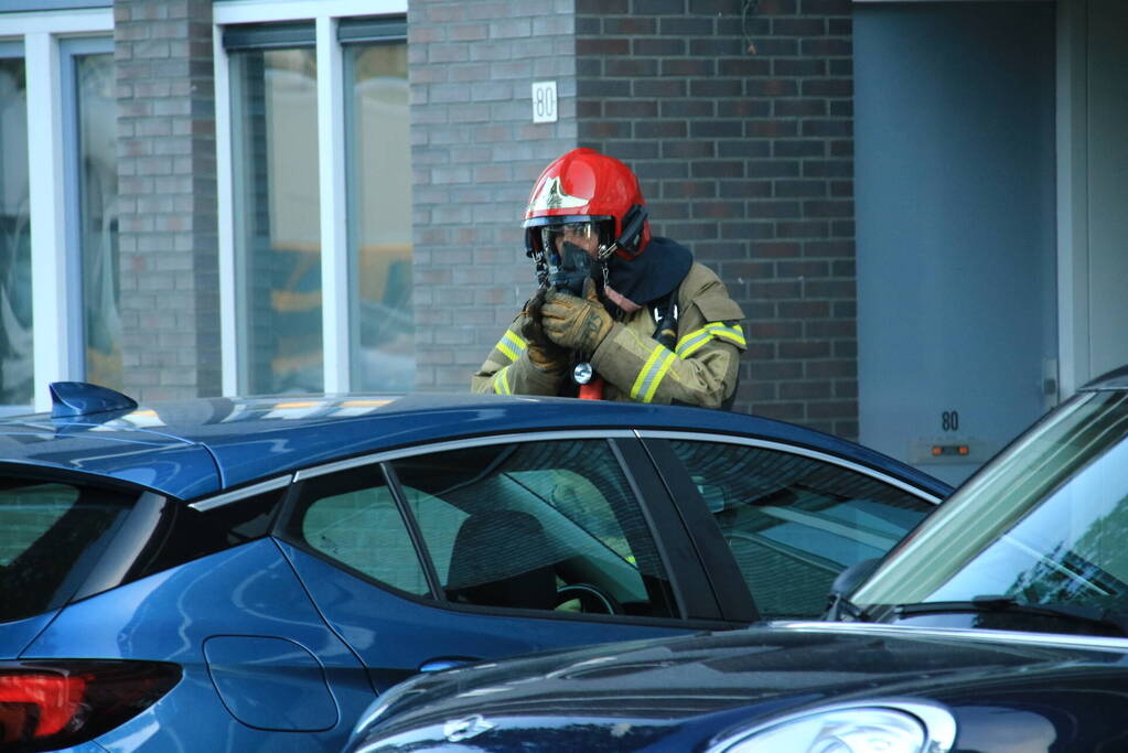 Fietsaccu in brand in parkeergarage