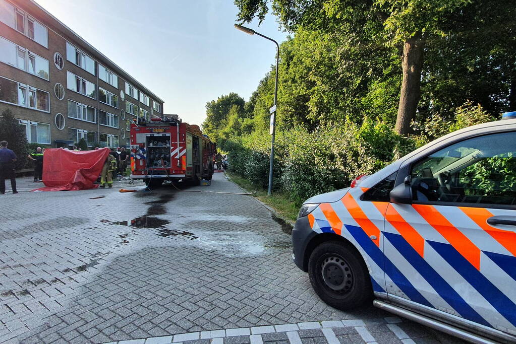 Persoon gewond bij brand in flat