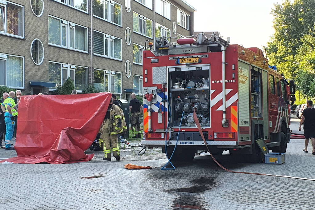 Persoon gewond bij brand in flat
