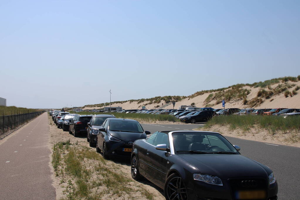 Drukte op het Maasvlaktestrand