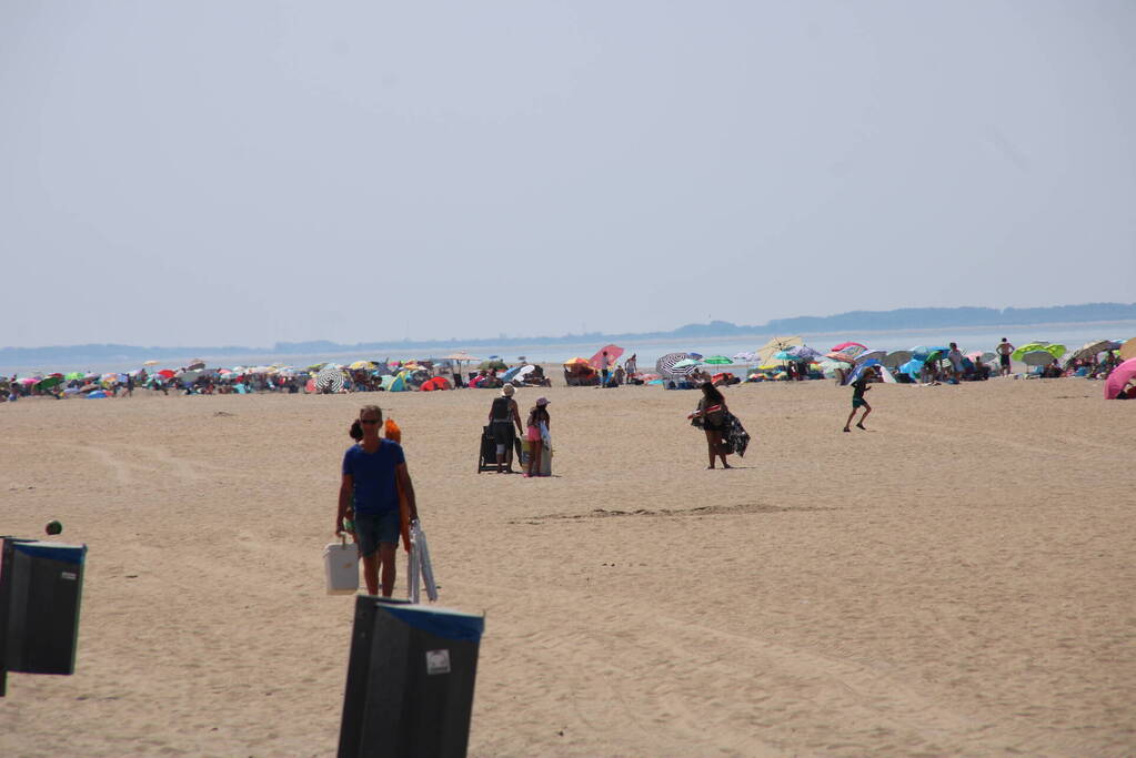 Drukte op het Maasvlaktestrand
