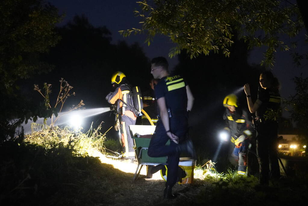 Drie stukken natuurgebied in brand