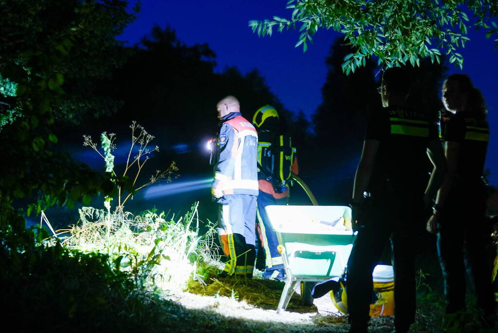 Drie stukken natuurgebied in brand