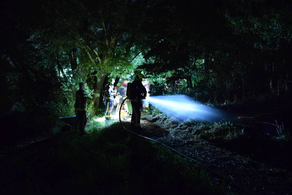 Drie stukken natuurgebied in brand