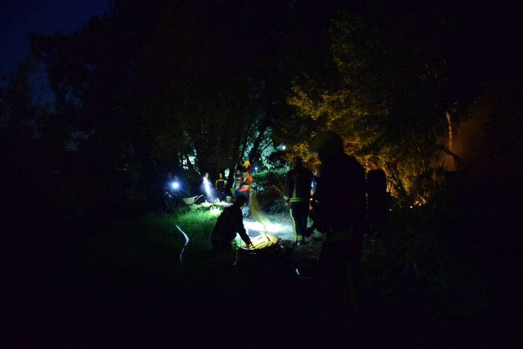 Drie stukken natuurgebied in brand