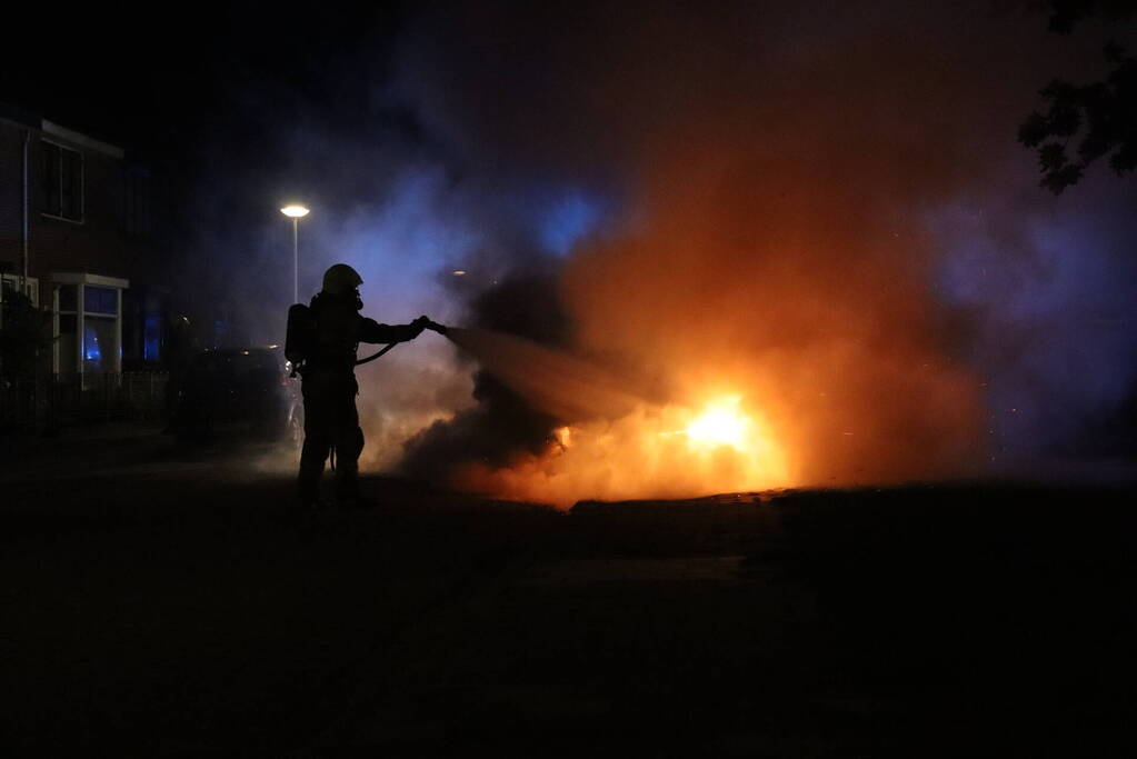 Auto verwoest vanwege brand