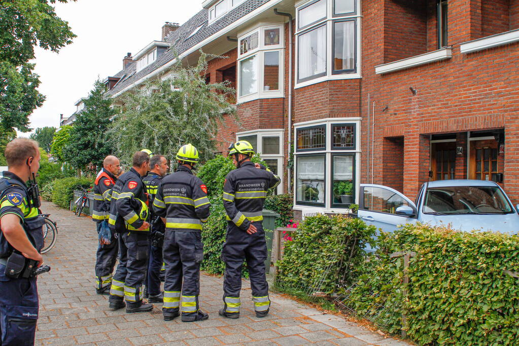 Automobiliste belandt in voortuin van woning