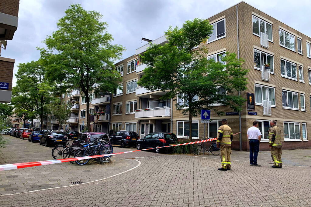 Straat afgezet vanwege gaslucht