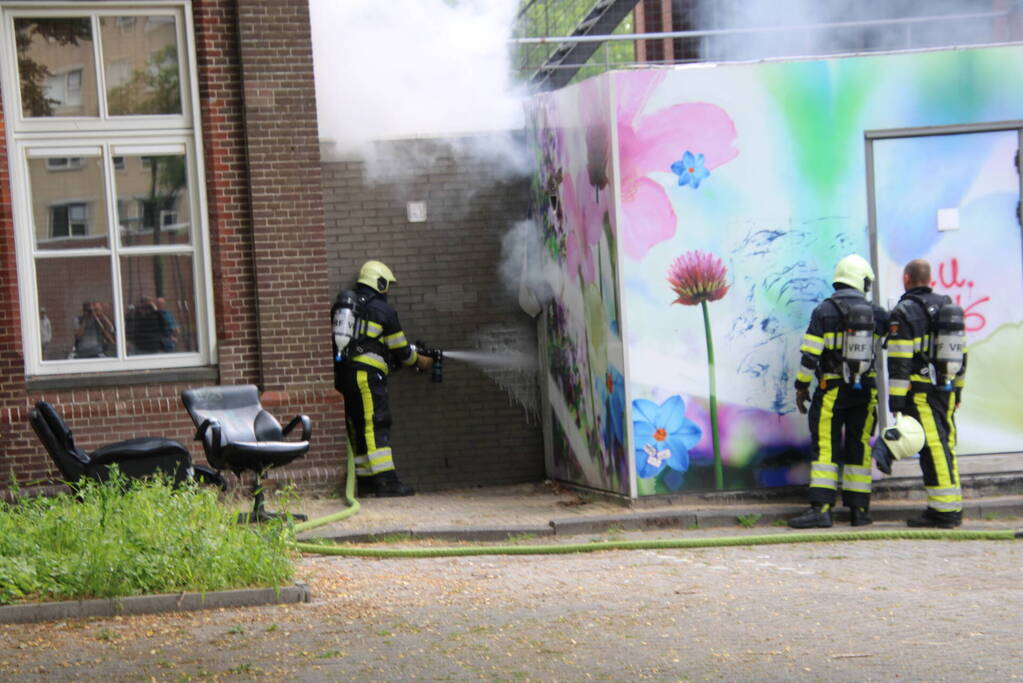 Woningen ontruimd vanwege brand in electriciteitskast