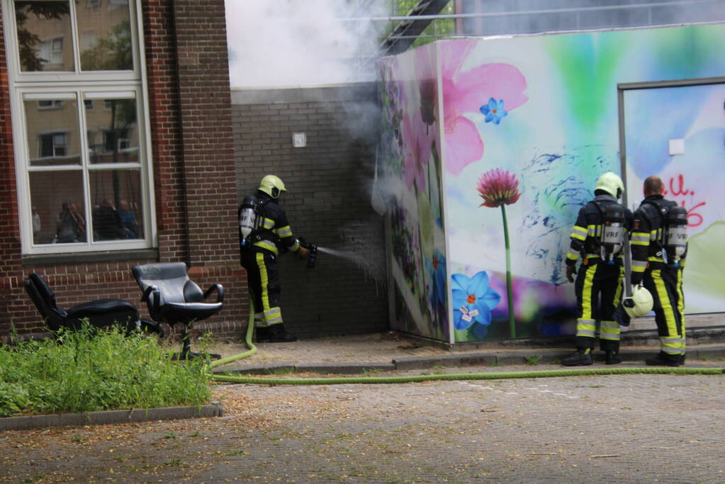Woningen ontruimd vanwege brand in electriciteitskast