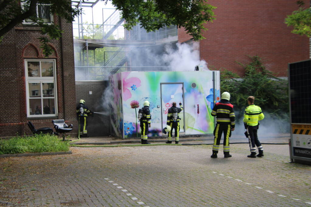 Woningen ontruimd vanwege brand in electriciteitskast