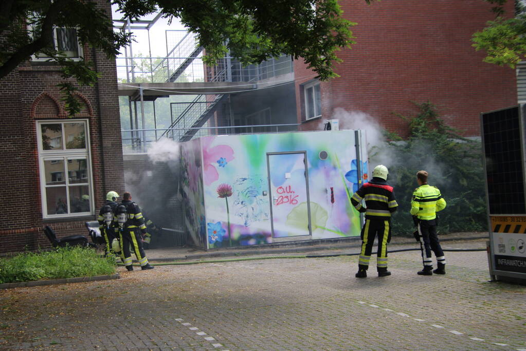 Woningen ontruimd vanwege brand in electriciteitskast