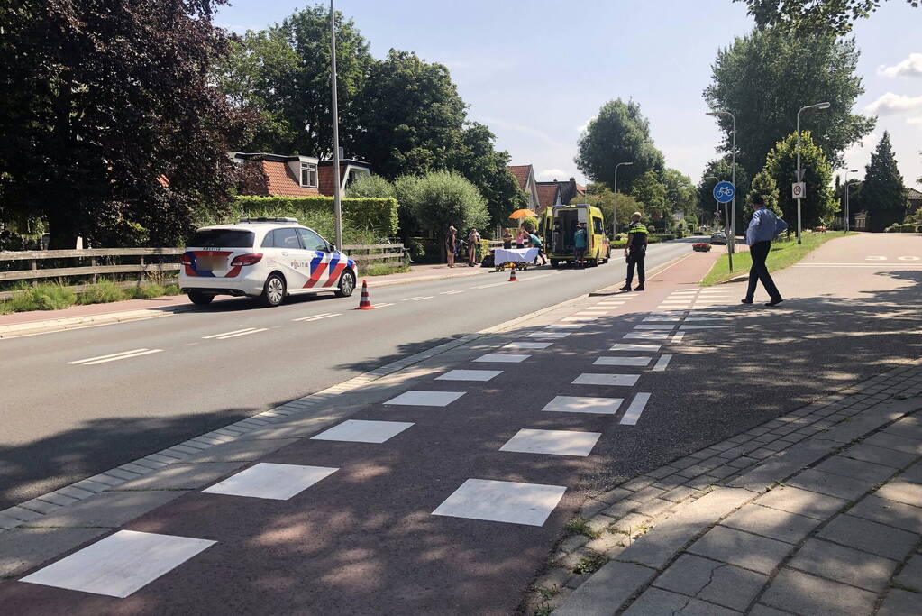 Scooterrijder gewond na valpartij