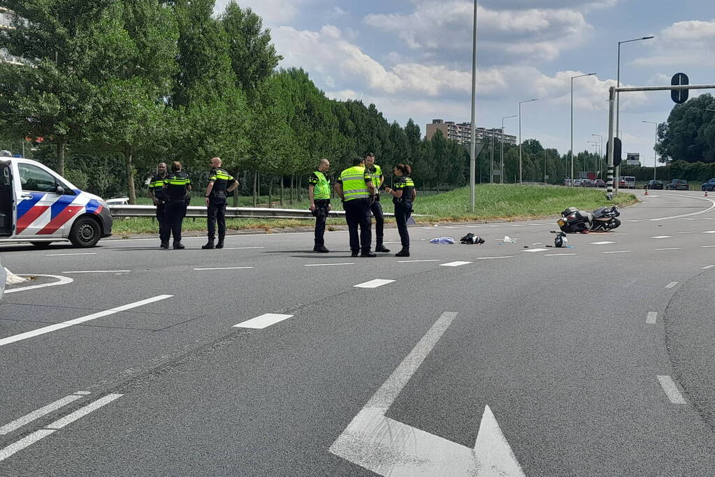 Motorrijder ernstig gewond na ongeval