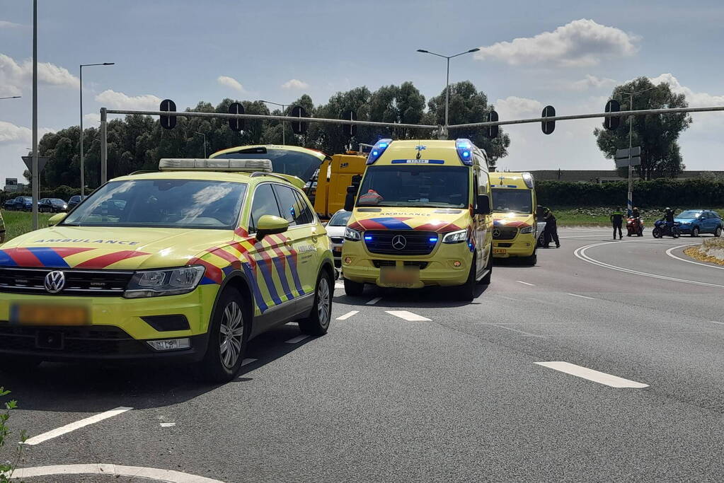 Motorrijder ernstig gewond na ongeval