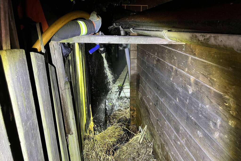 Brandweer ingezet voor brand bij schuur