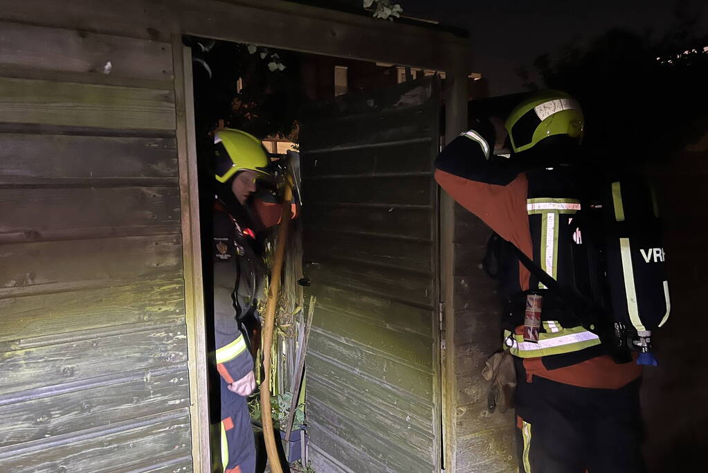 Brandweer ingezet voor brand bij schuur