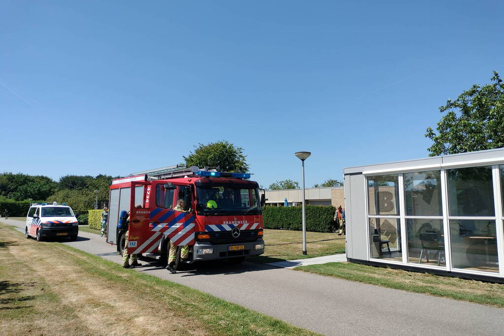 Brand in plantenbak snel gedoofd