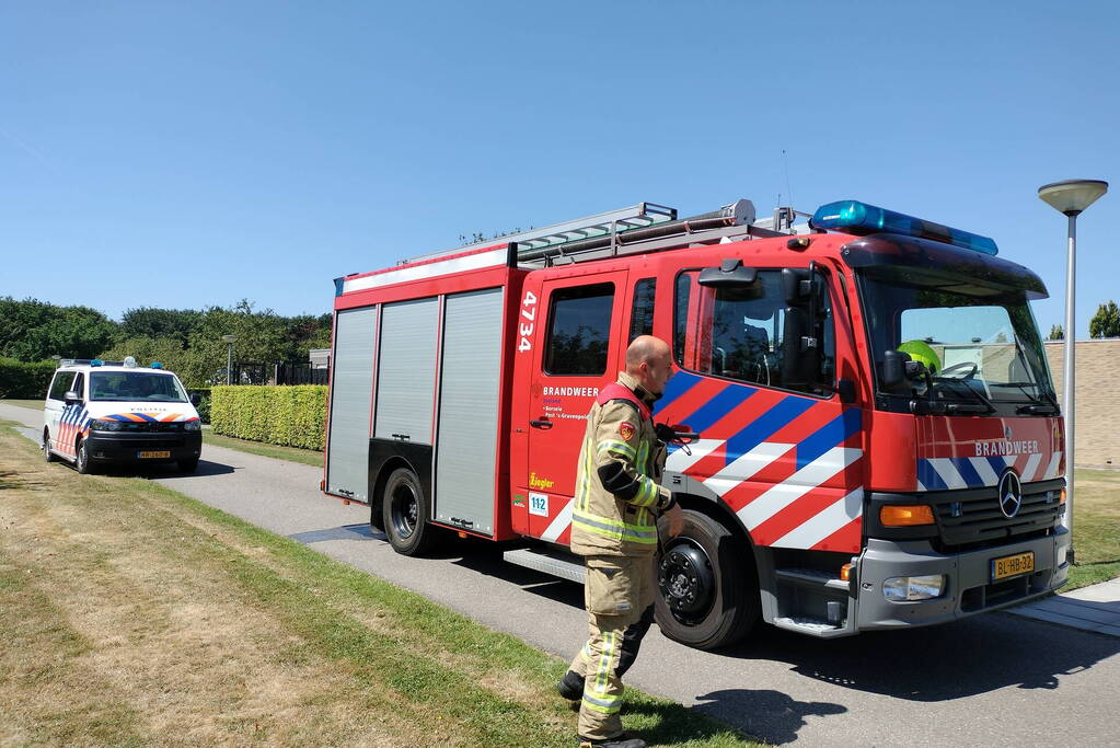 Brand in plantenbak snel gedoofd