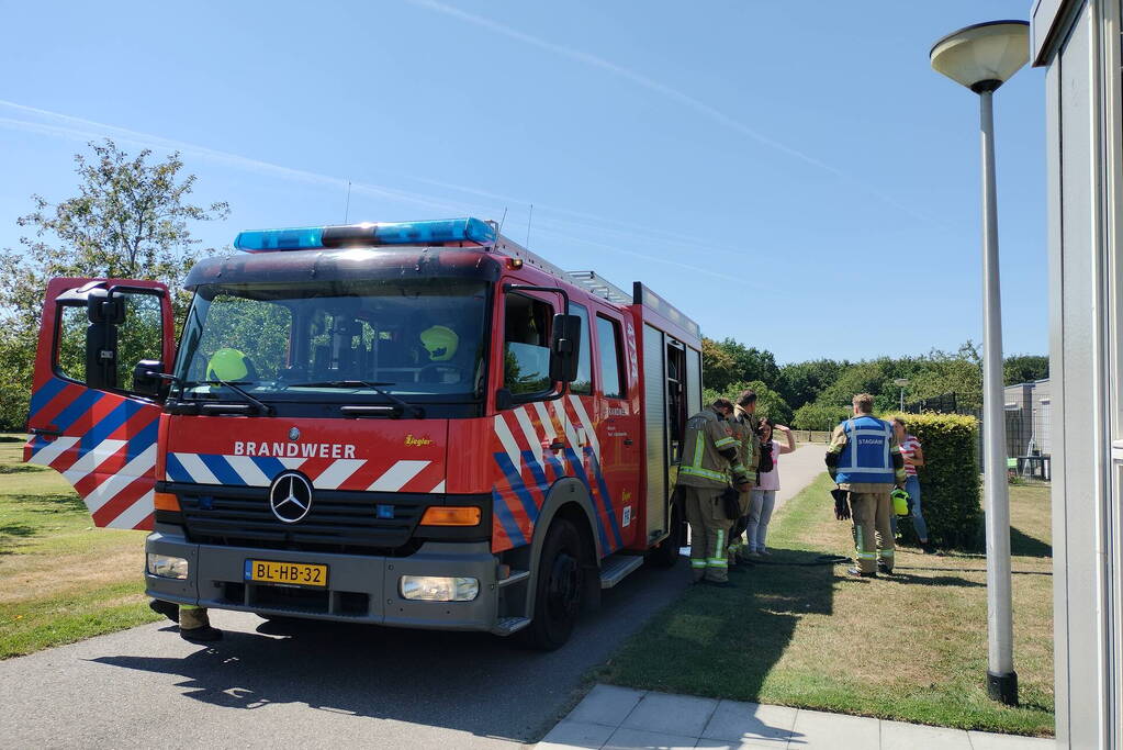 Brand in plantenbak snel gedoofd
