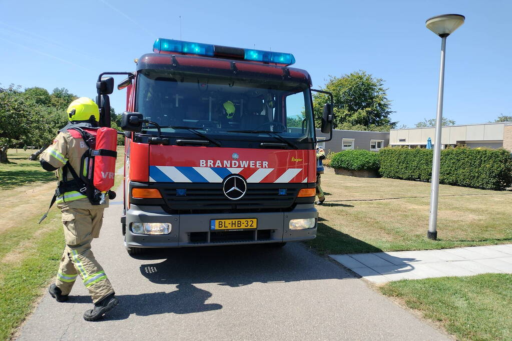 Brand in plantenbak snel gedoofd
