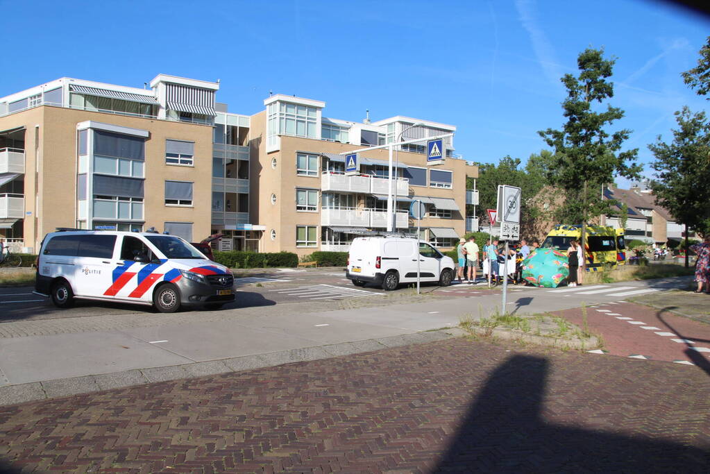 Ongeval tussen bestelbus en scooter