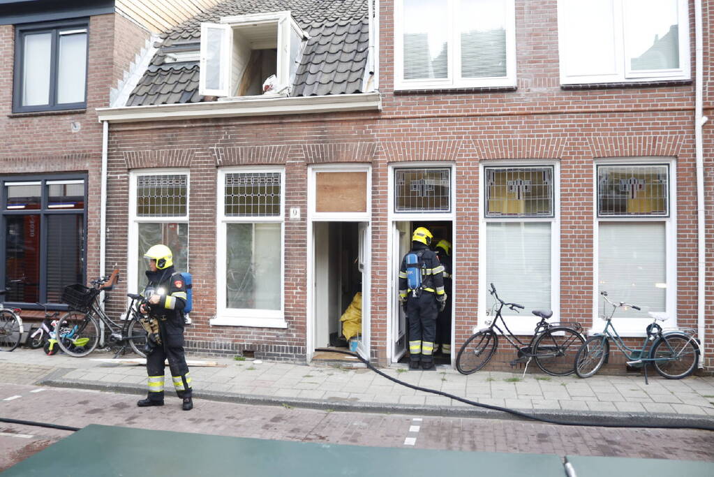 Brand in woning waar verbouwd wordt
