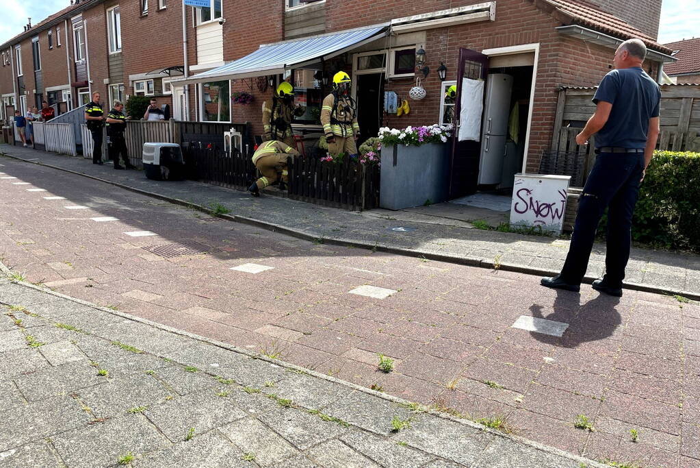Woning geventileerd na vlam in de pan
