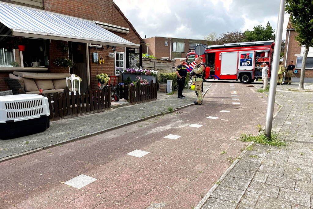 Woning geventileerd na vlam in de pan