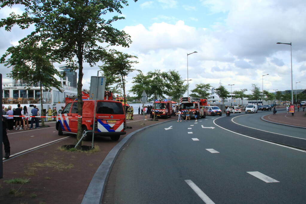 Cruiseschip ontruimd vanwege brand