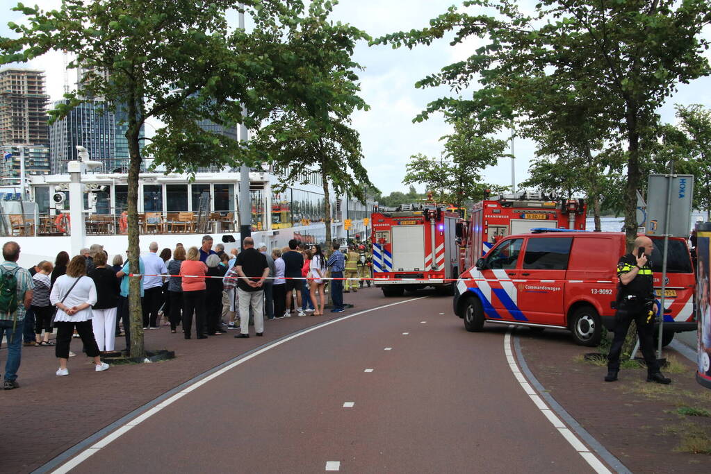 Cruiseschip ontruimd vanwege brand