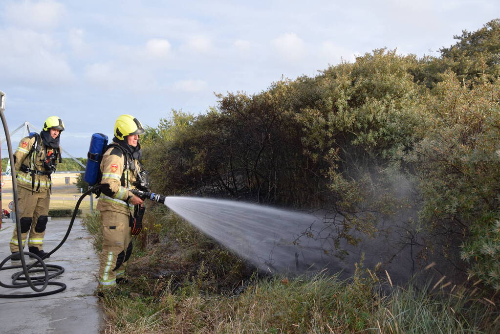 Duinbrand snel onder controle